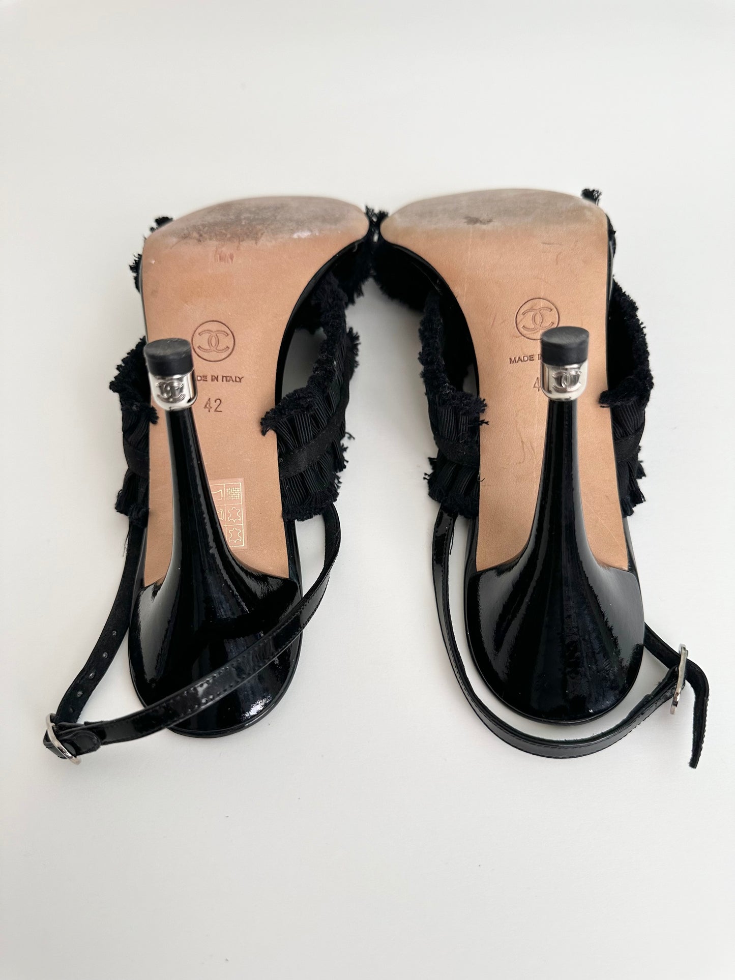 Chanel Ruffle Sandals 42