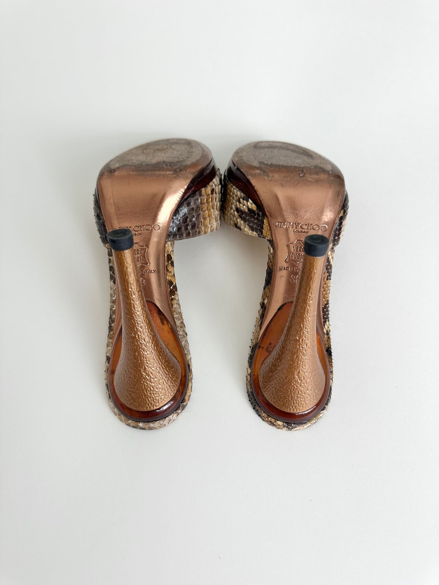 Jimmy Choo Python Platform Sandals 39