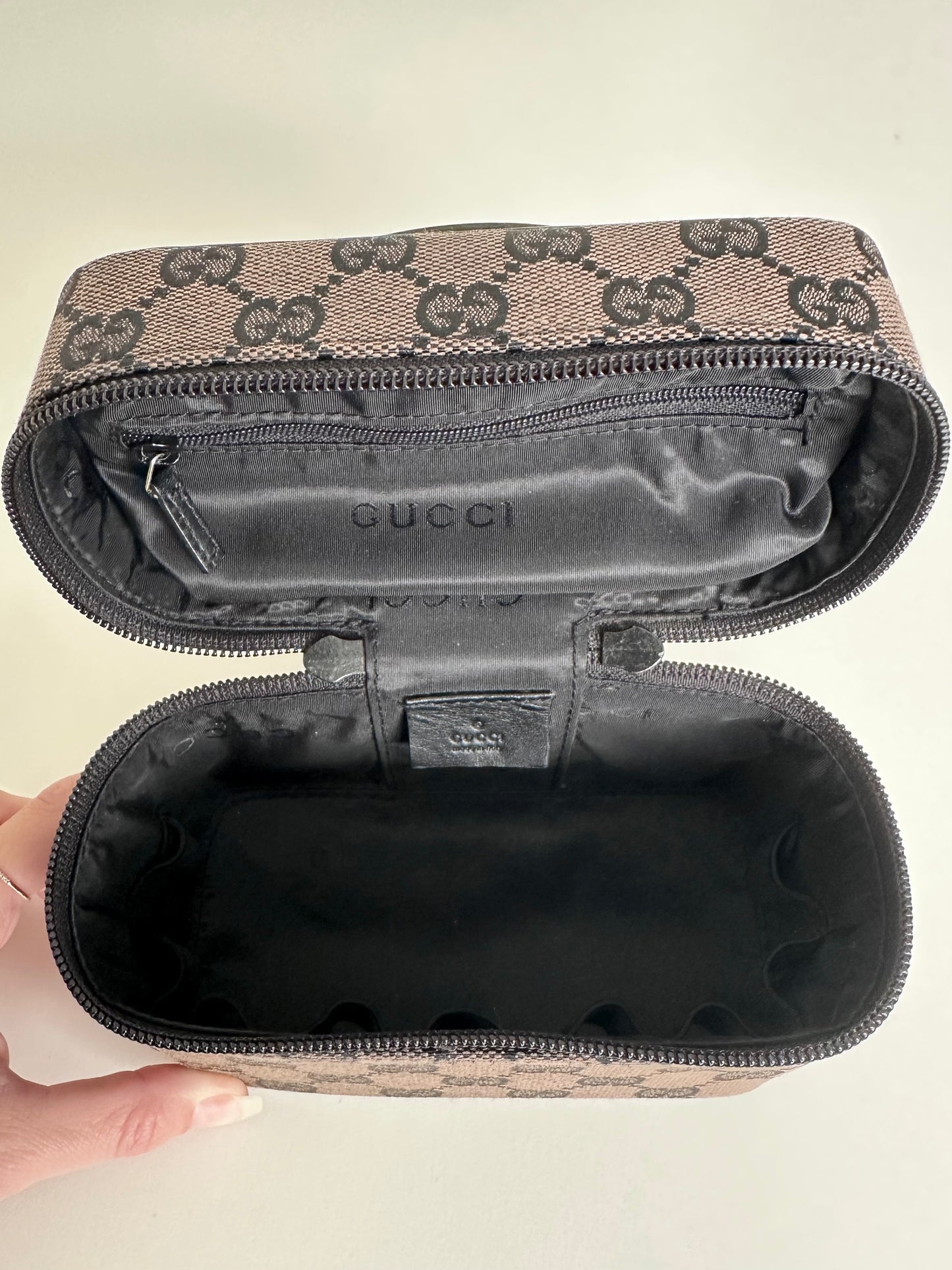 Gucci Brown Monogram Vanity