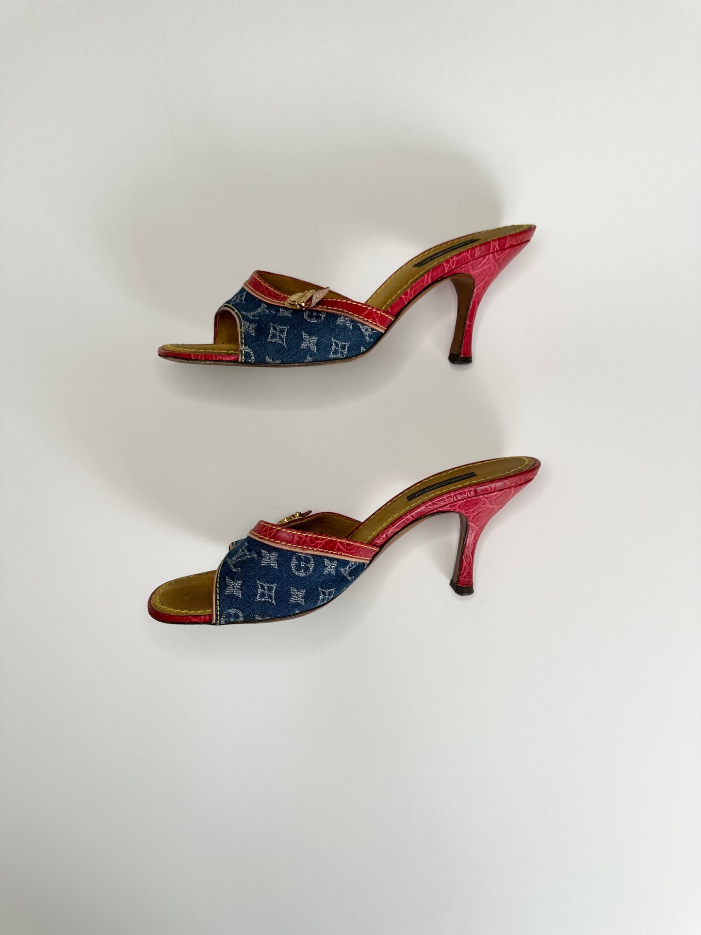 Louis Vuitton Denim Sandals 37