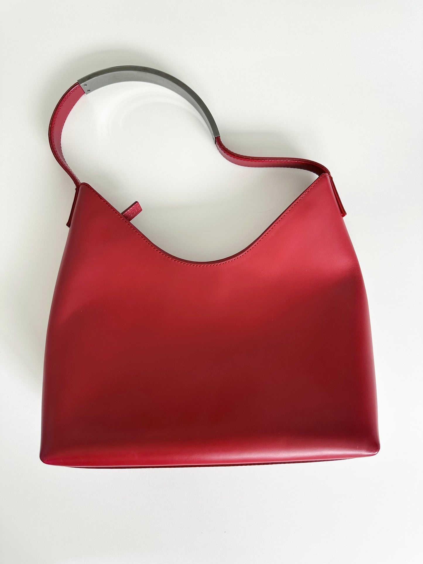Gucci Red Leather Shoulder Bag