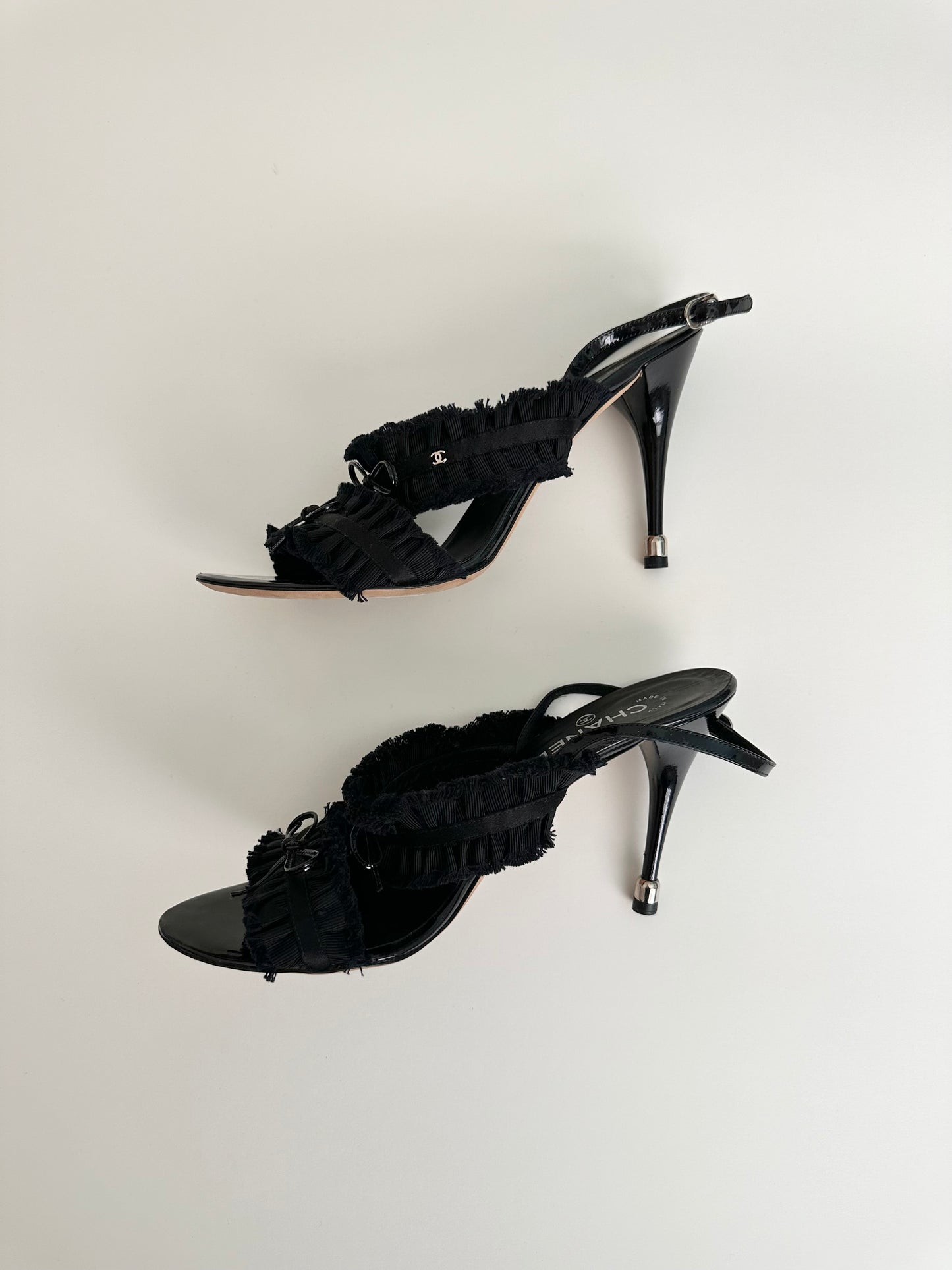 Chanel Ruffle Sandals 42