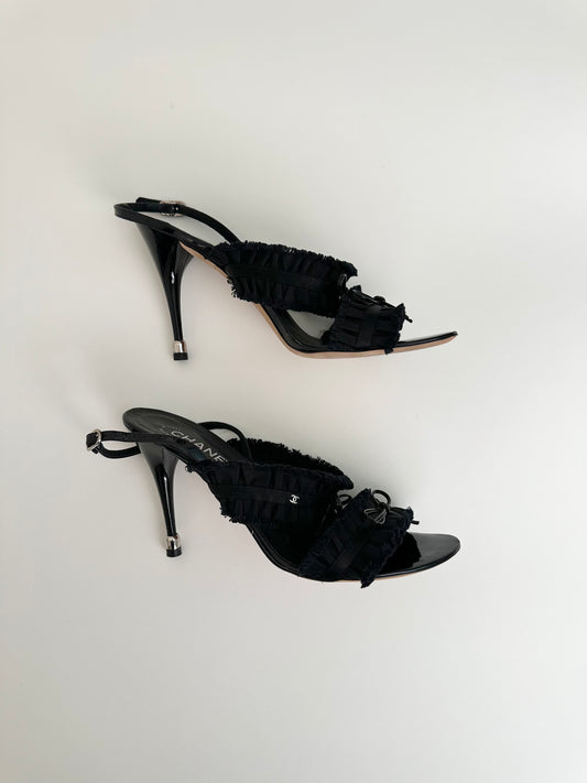 Chanel Ruffle Sandals 42