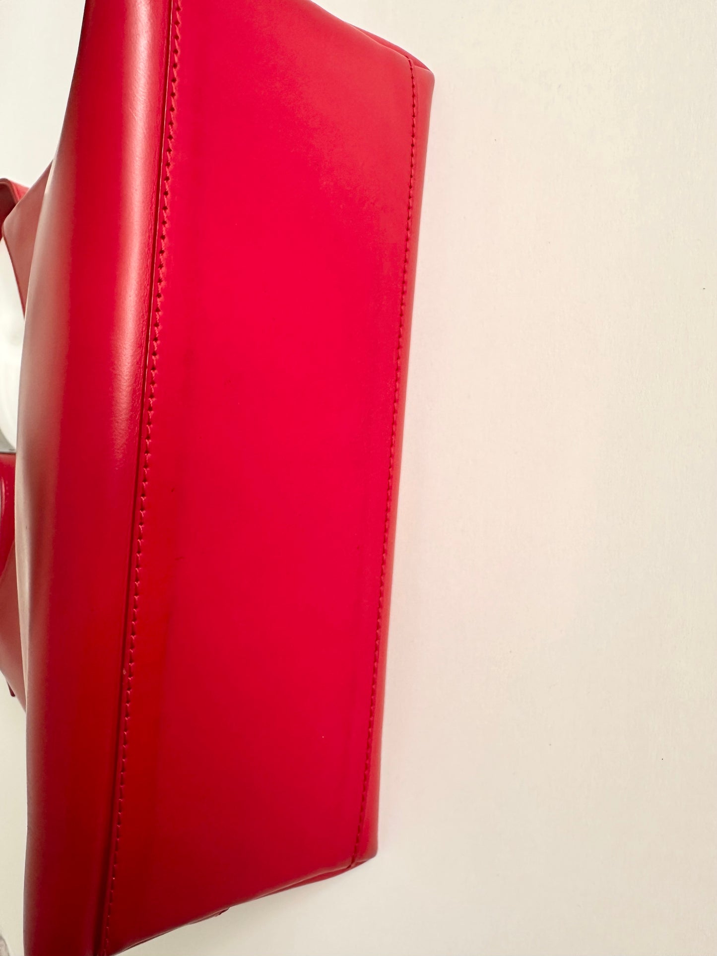 Gucci Red Leather Shoulder Bag