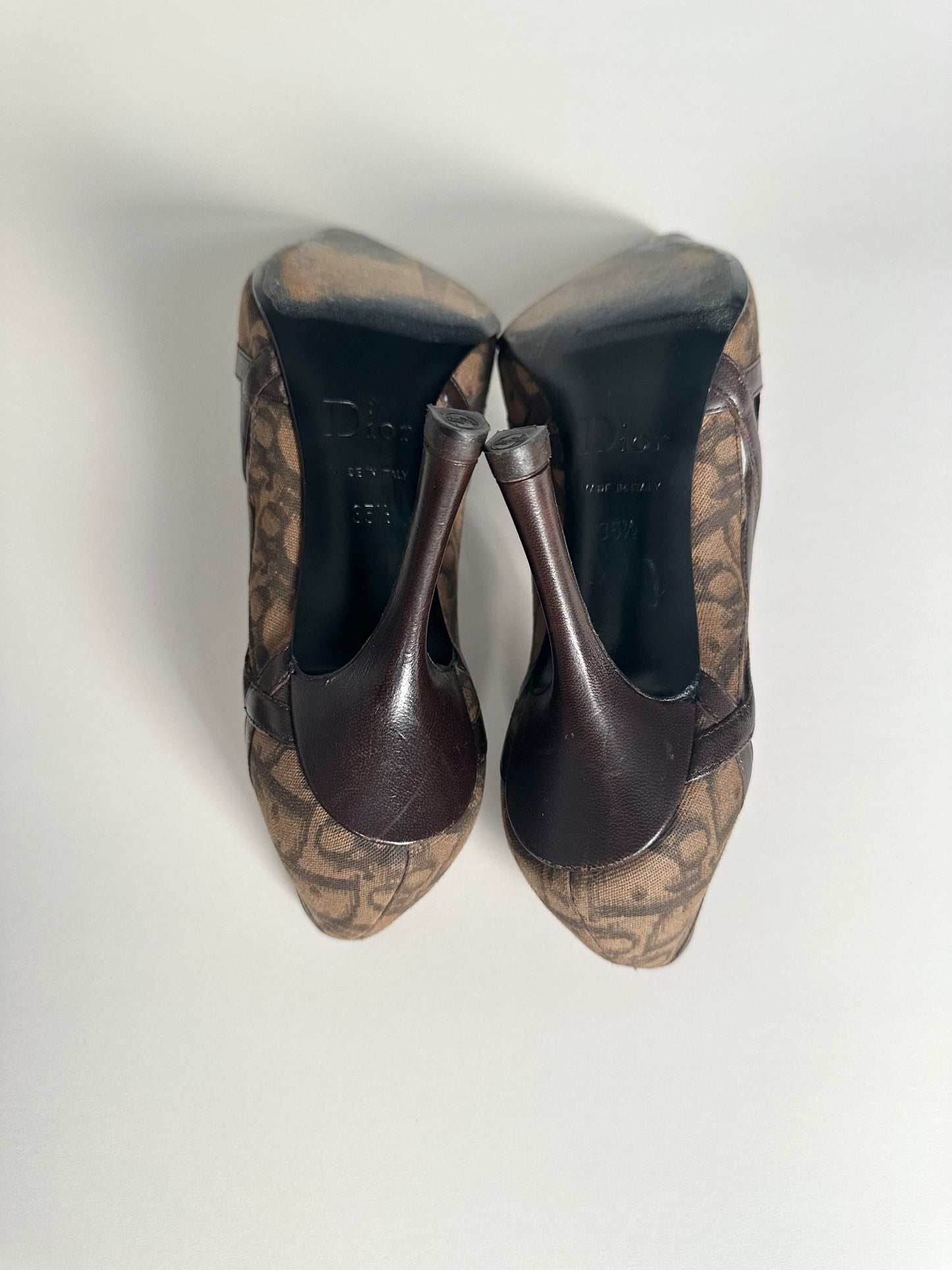 Dior Brown Trotter Pumps 35.5