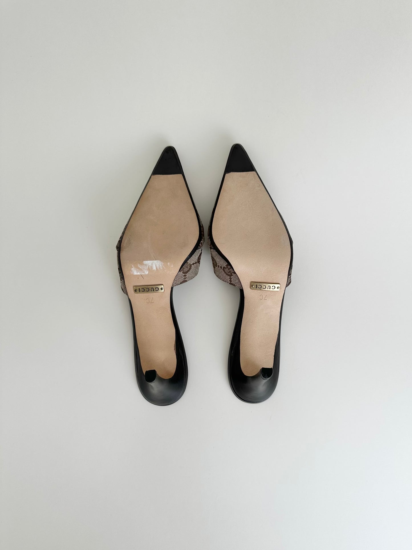 Gucci Monogram Mules US 7