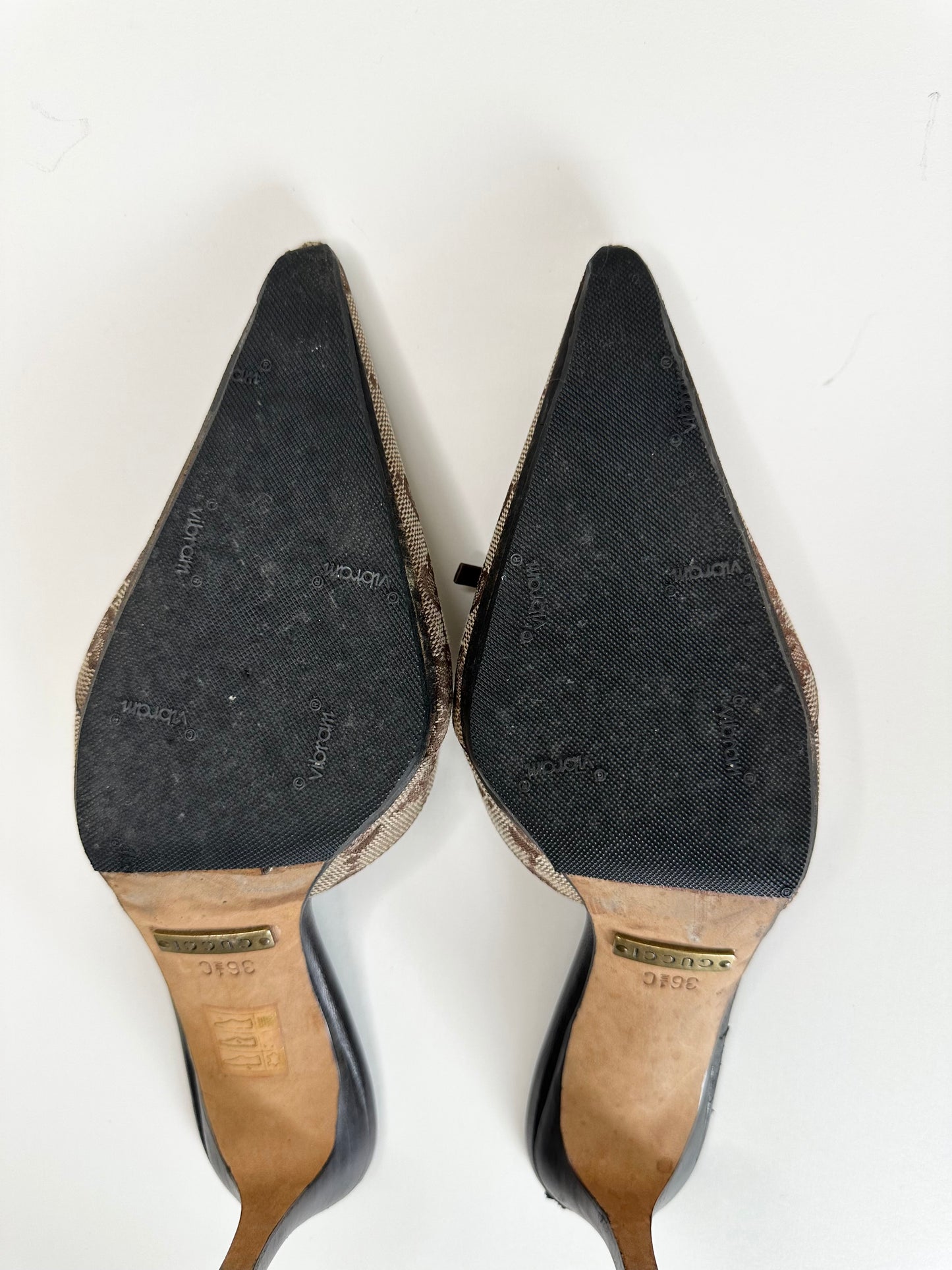 Gucci Monogram Mules 36.5