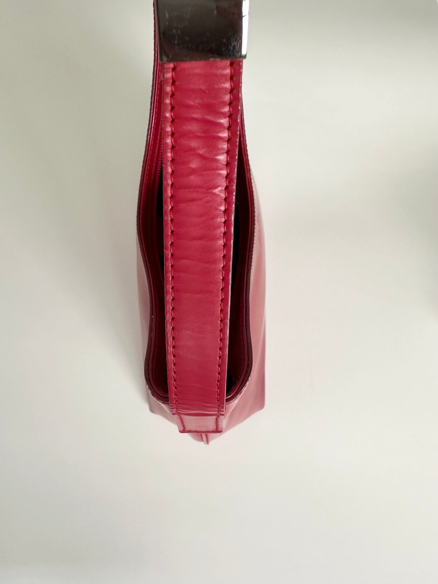 Gucci Red Leather Shoulder Bag