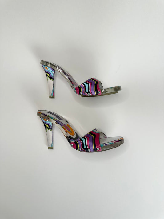 Pucci Satin Sandals 36.5