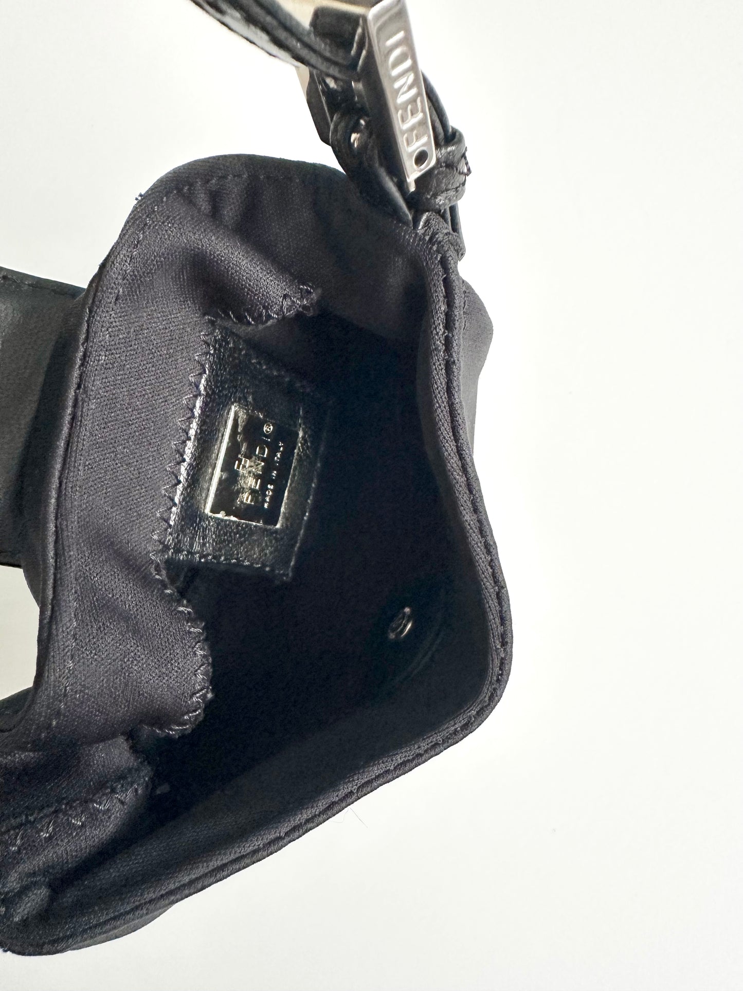 Fendi Black Mini Croissant