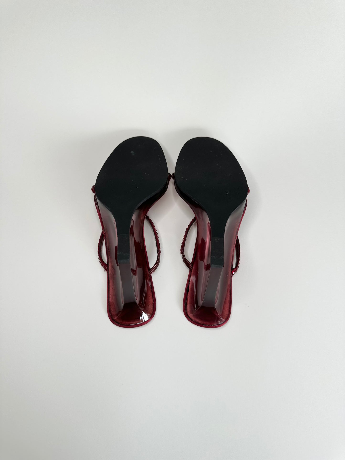 Gucci SS1998 Red Lucite Wedges 35