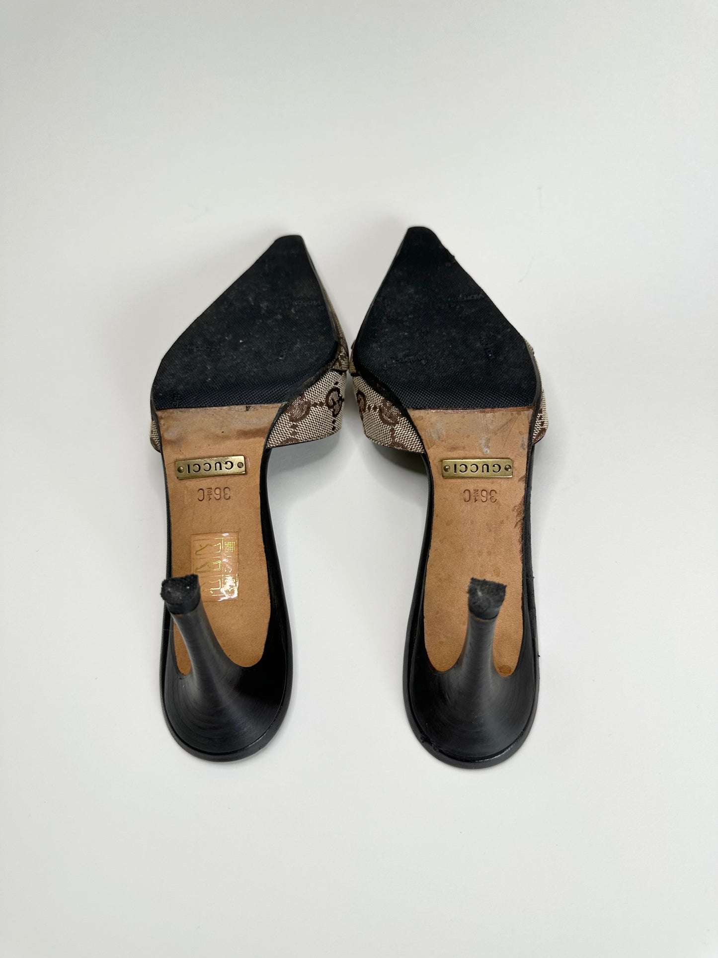 Gucci Monogram Mules 36.5
