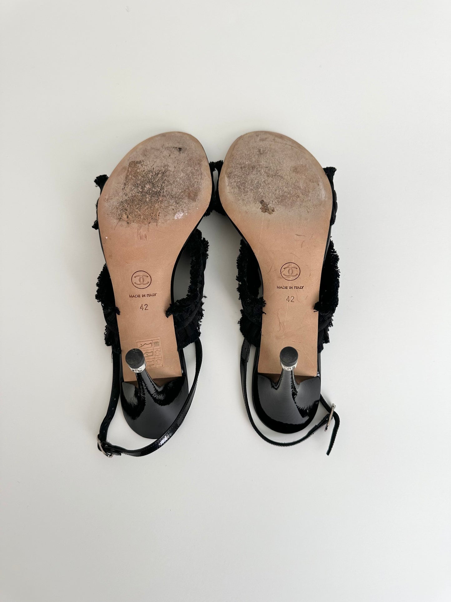 Chanel Ruffle Sandals 42