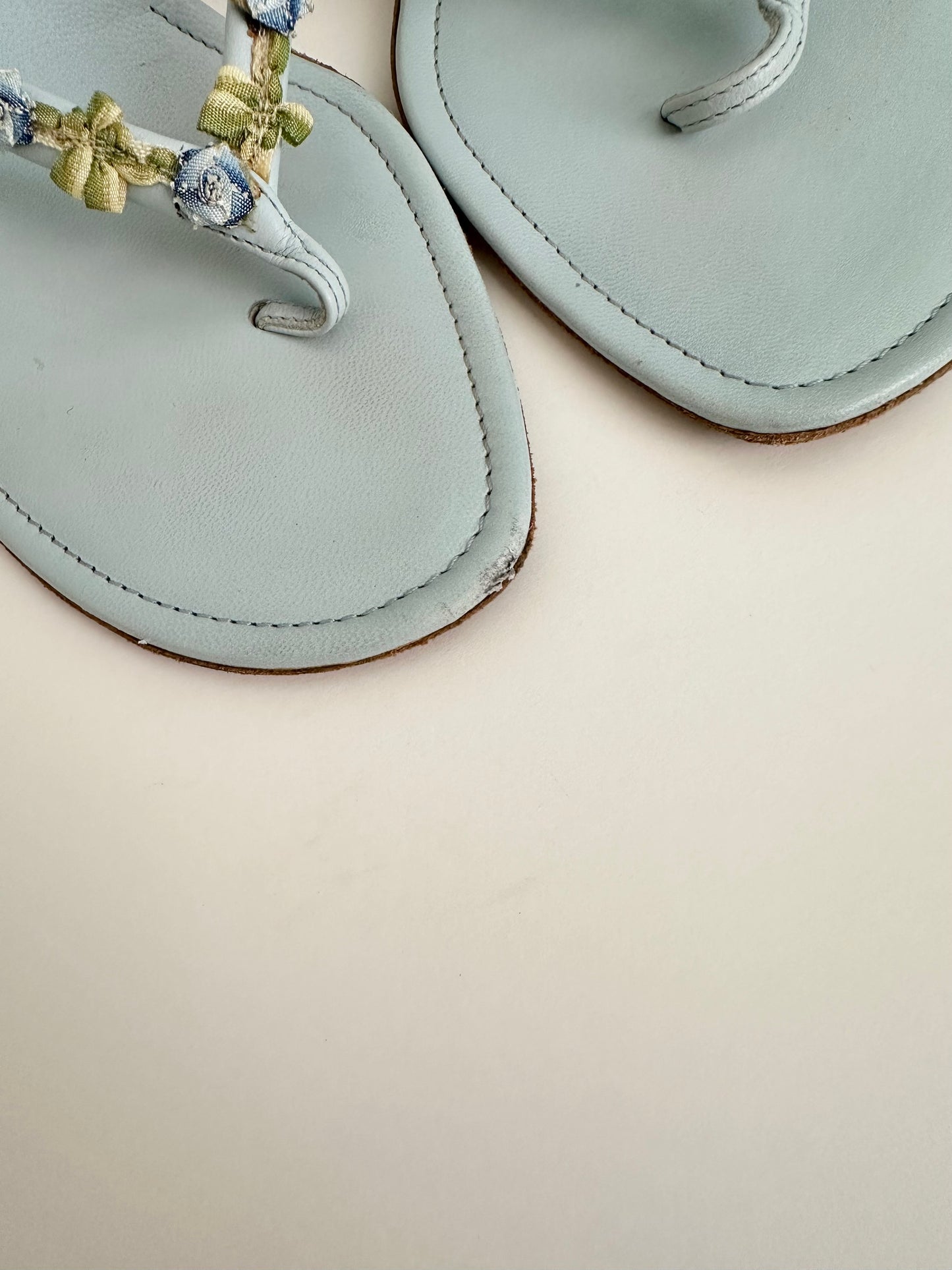 Manolo Blahnik Blue Sandals 40.5