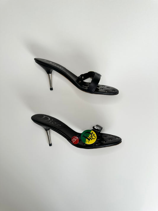Dior Black Victim Sandals 37