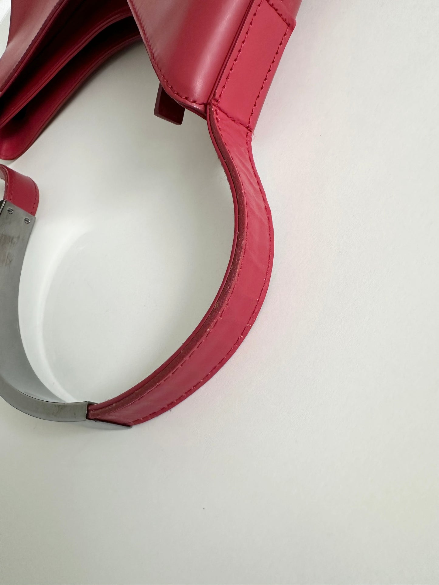 Gucci Red Leather Shoulder Bag