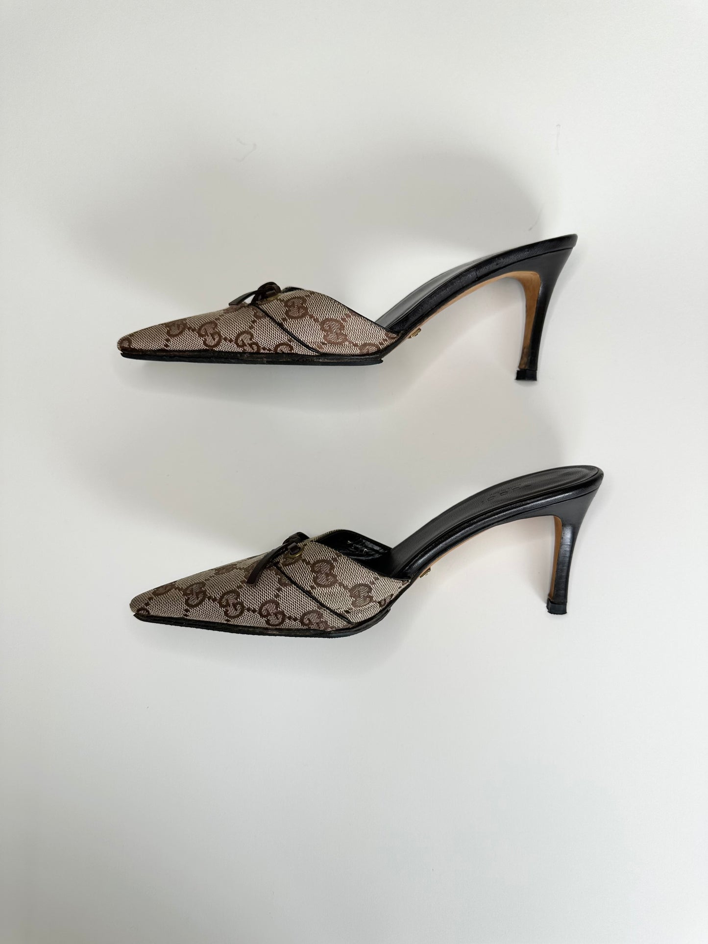 Gucci Monogram Mules 36.5