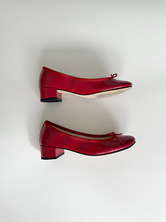 Repetto Red Camille Ballet Pumps FR 36