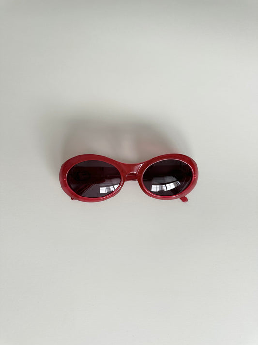 Gucci Red Logo Sunglasses