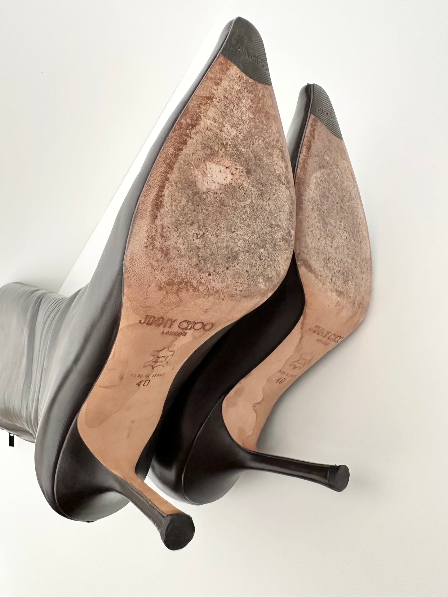 Jimmy Choo Brown Leather Boots 40