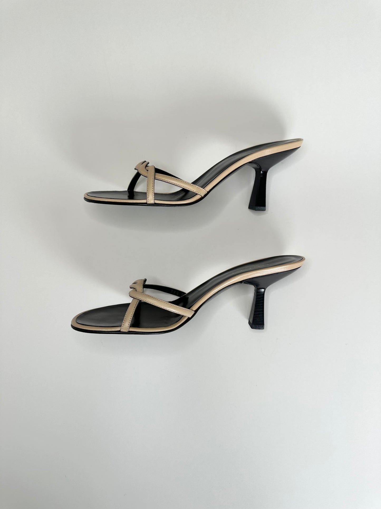 Gucci Beige Braided Strap Sandals 37.5