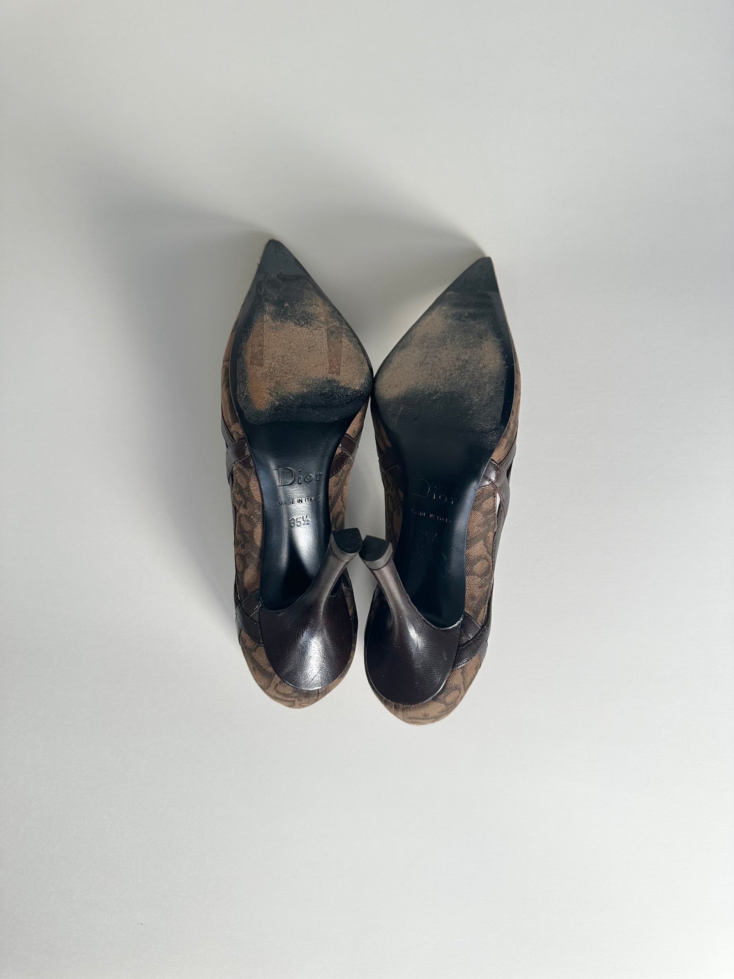 Dior Brown Trotter Pumps 35.5