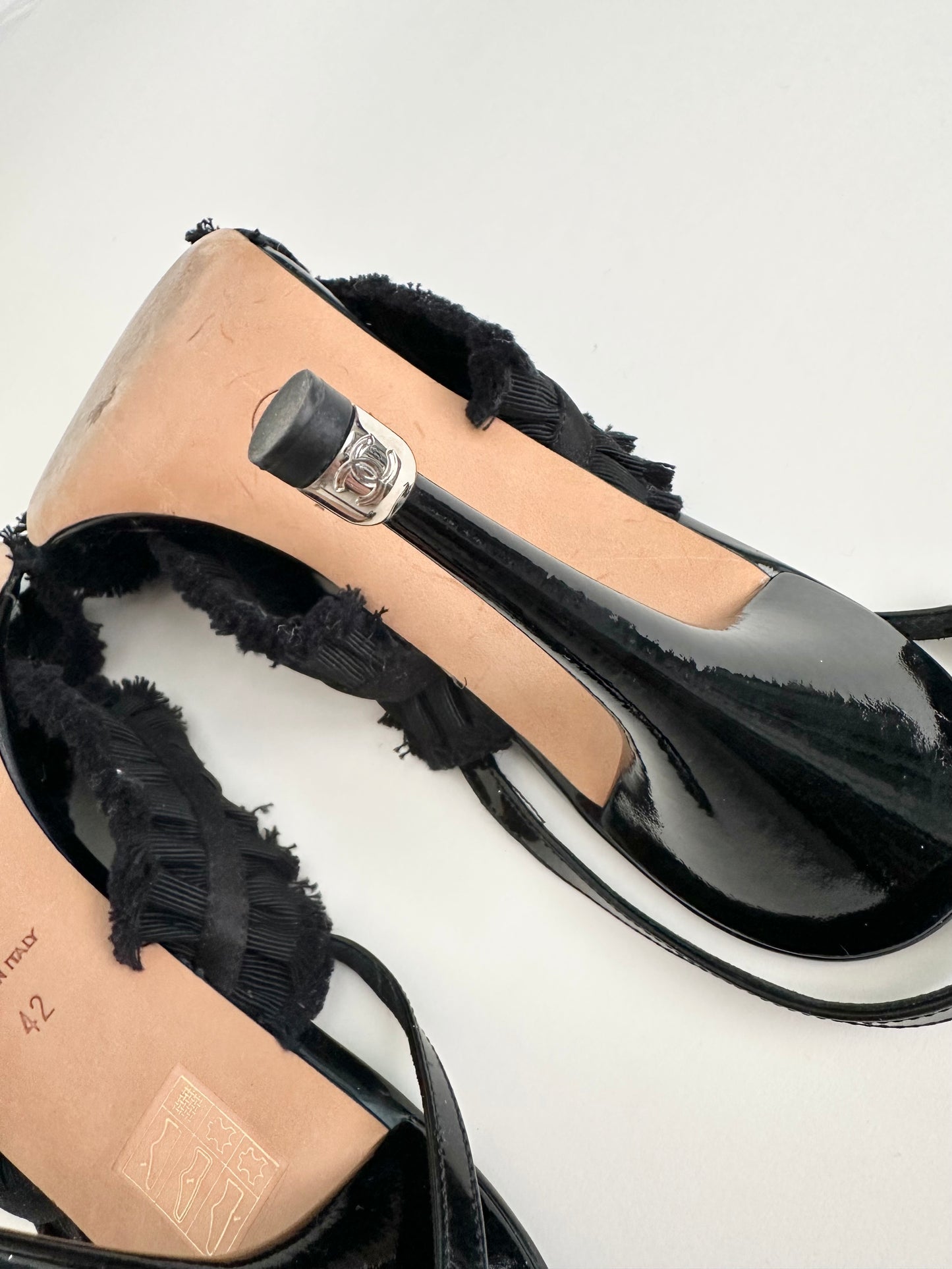Chanel Ruffle Sandals 42