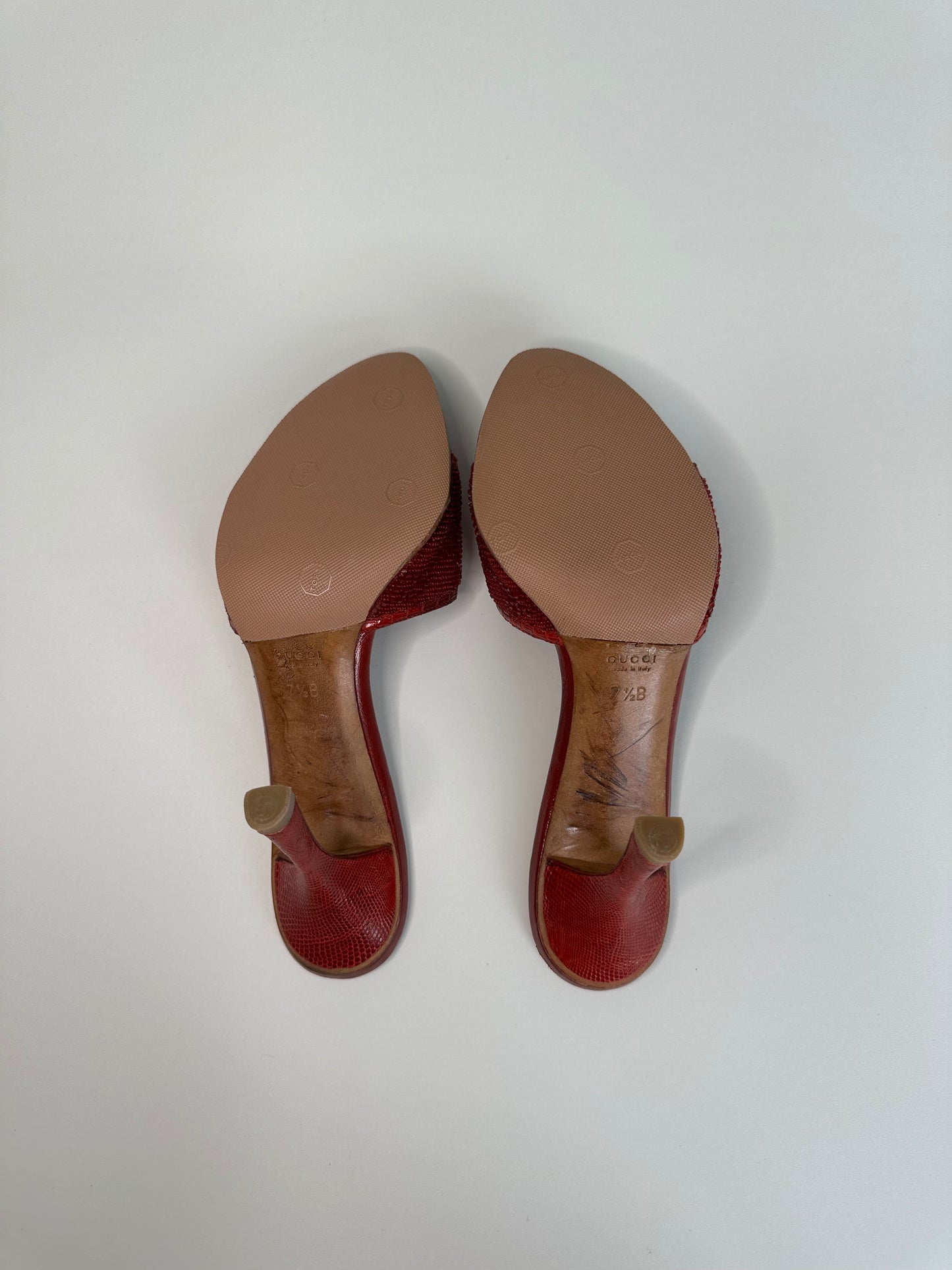 Gucci Monogram Beaded Sandals US 7.5