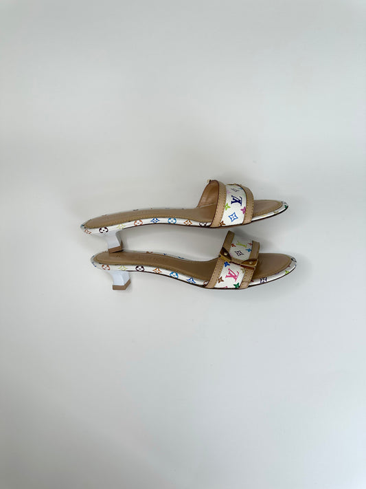 Louis Vuitton Monogram Multicolor Sandals 38