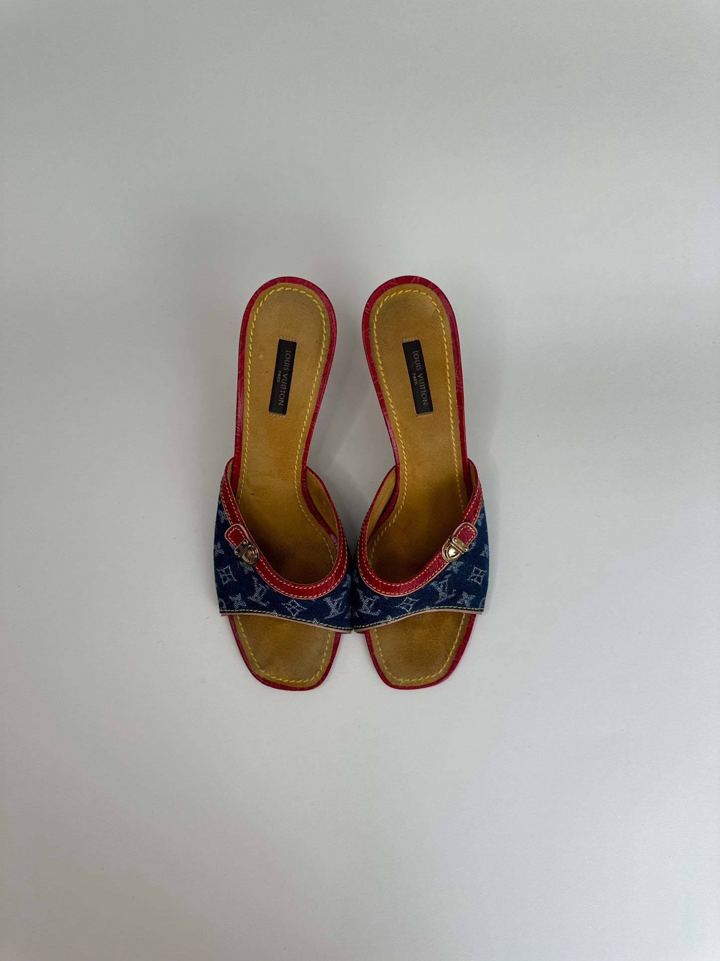 Louis Vuitton Monogram Denim Sandals 40