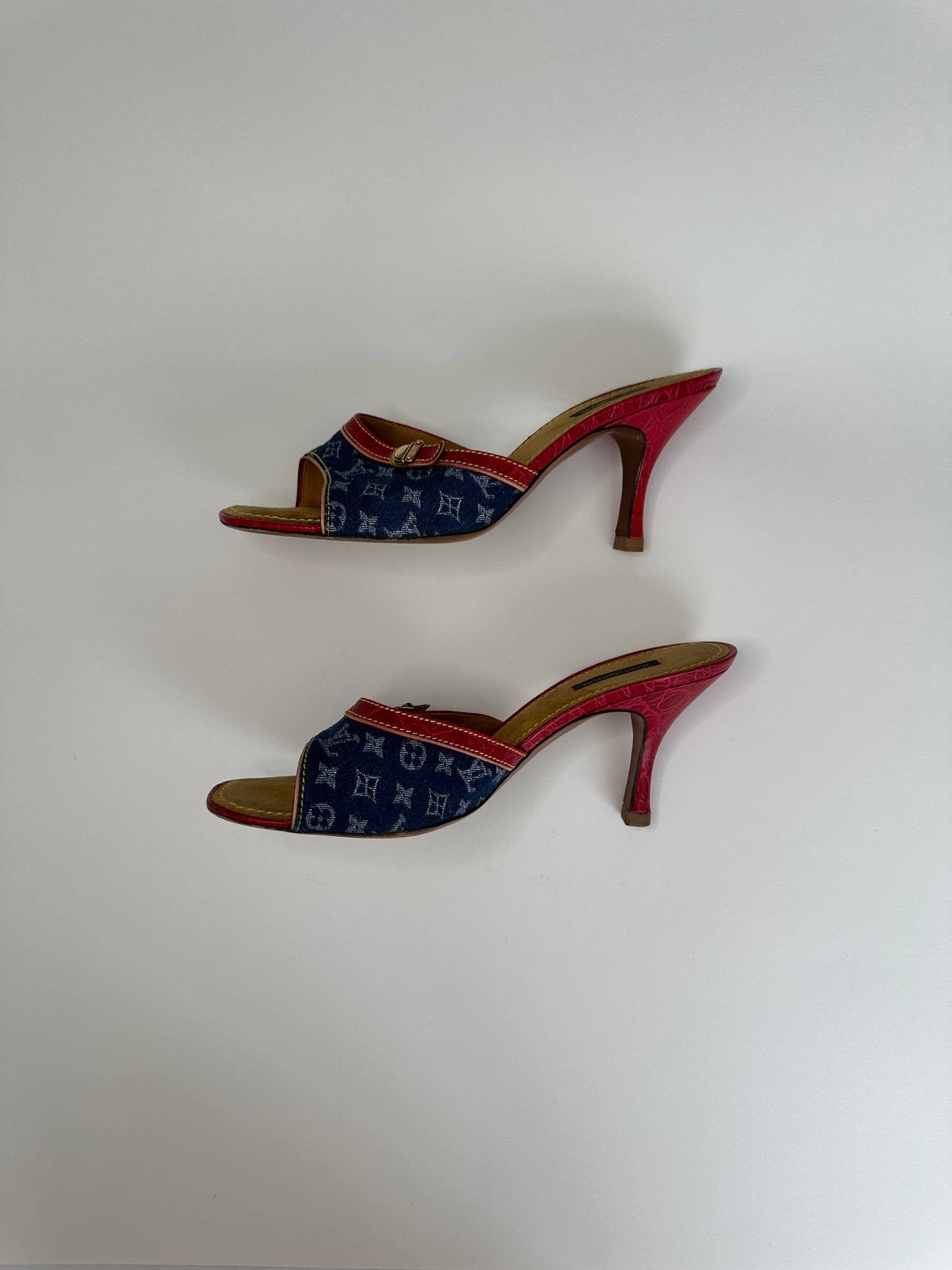 Louis Vuitton Monogram Denim Sandals 40