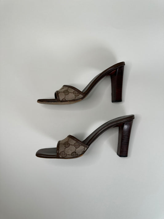 Gucci Monogram Sandals US 8