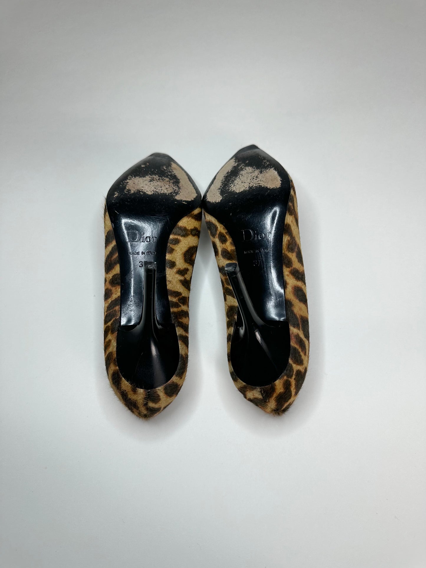 Dior Cheetah Gambler Pumps 37