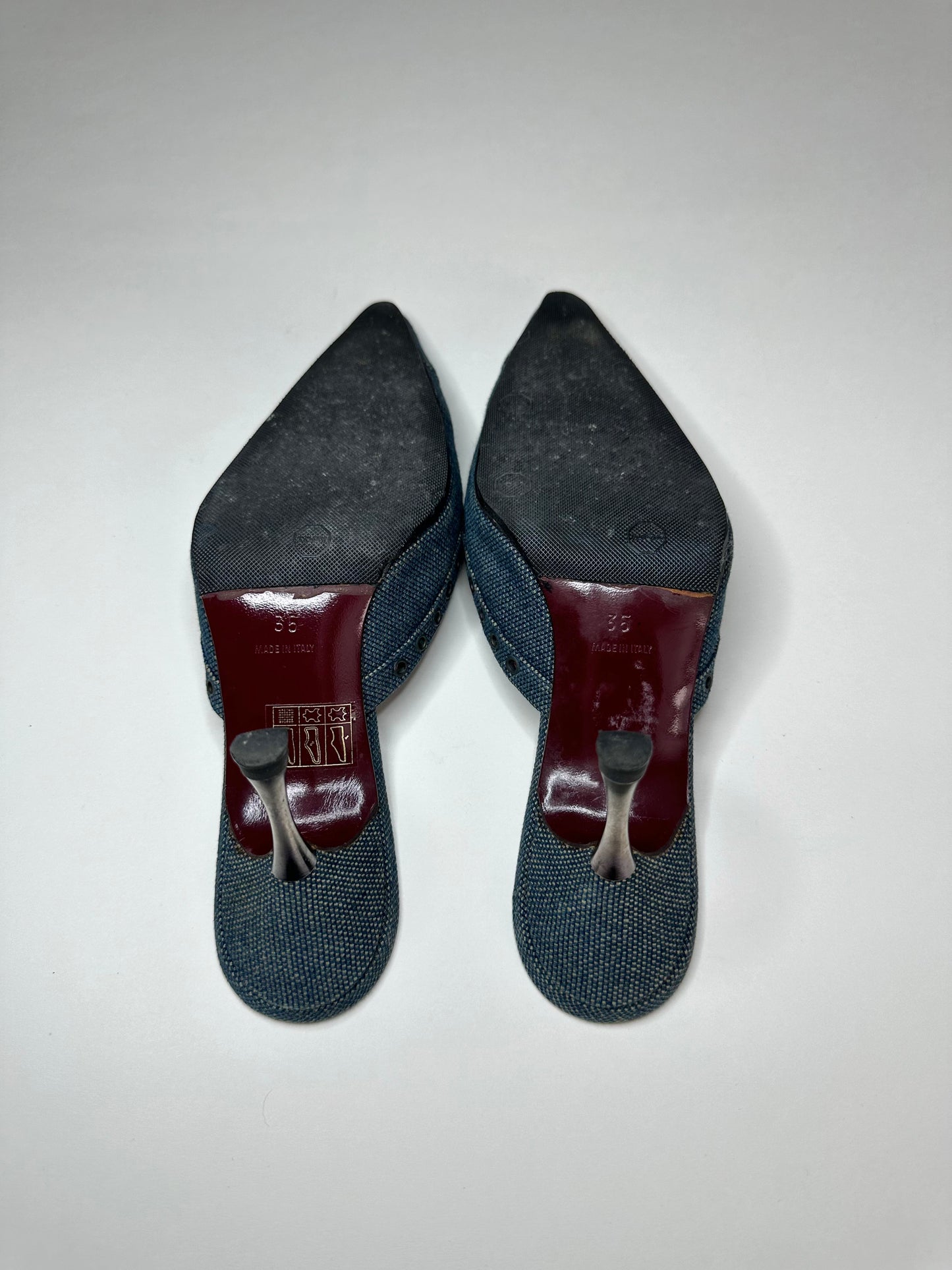 Chanel Denim Mules 35