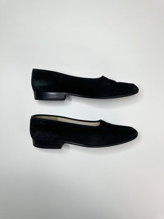 Chanel Black Suede Loafers 36