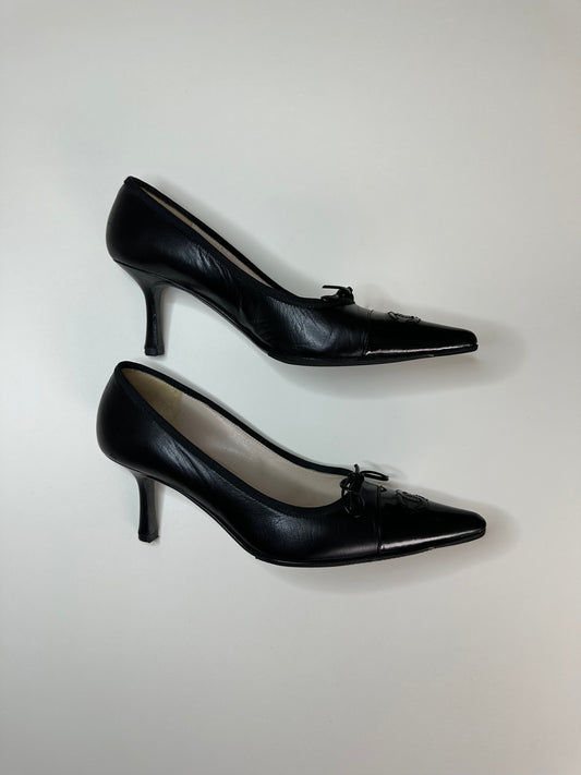Chanel Black Logo Pumps 36