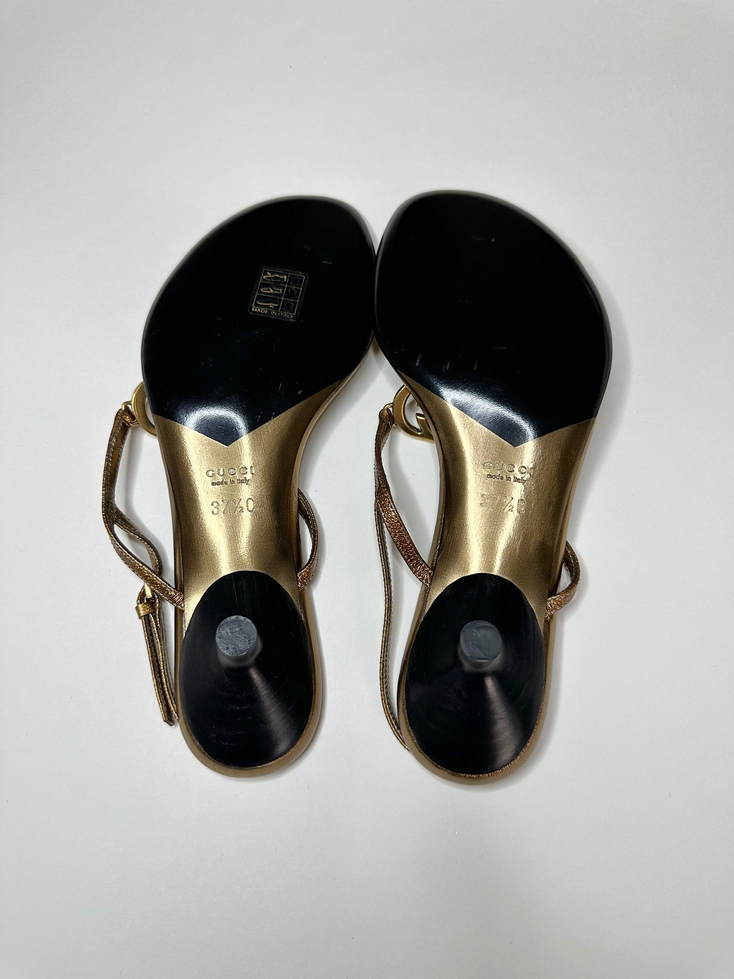 Gucci Bronze Marmont Sandals 37.5