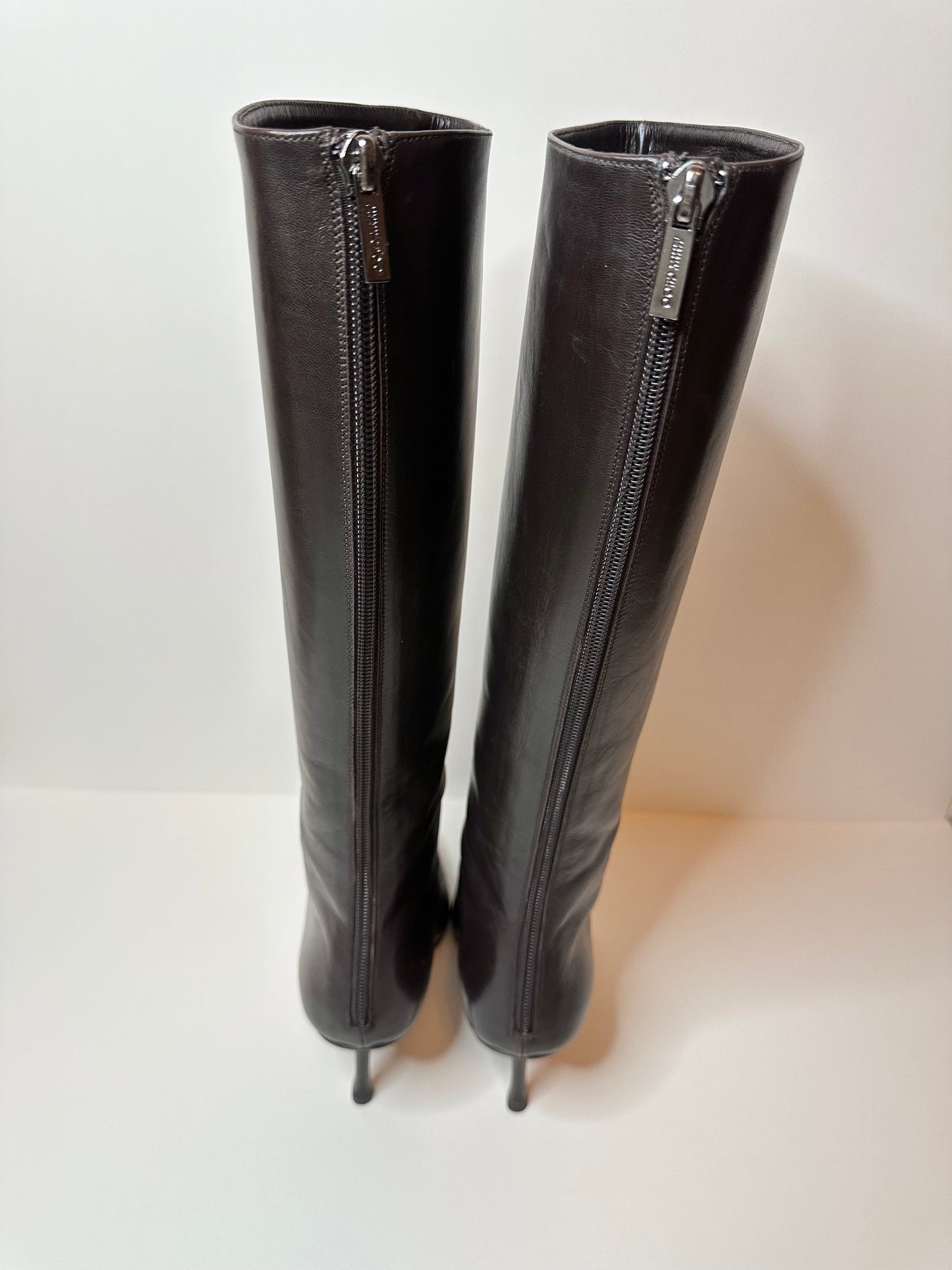Jimmy Choo Brown Leather Boots 37