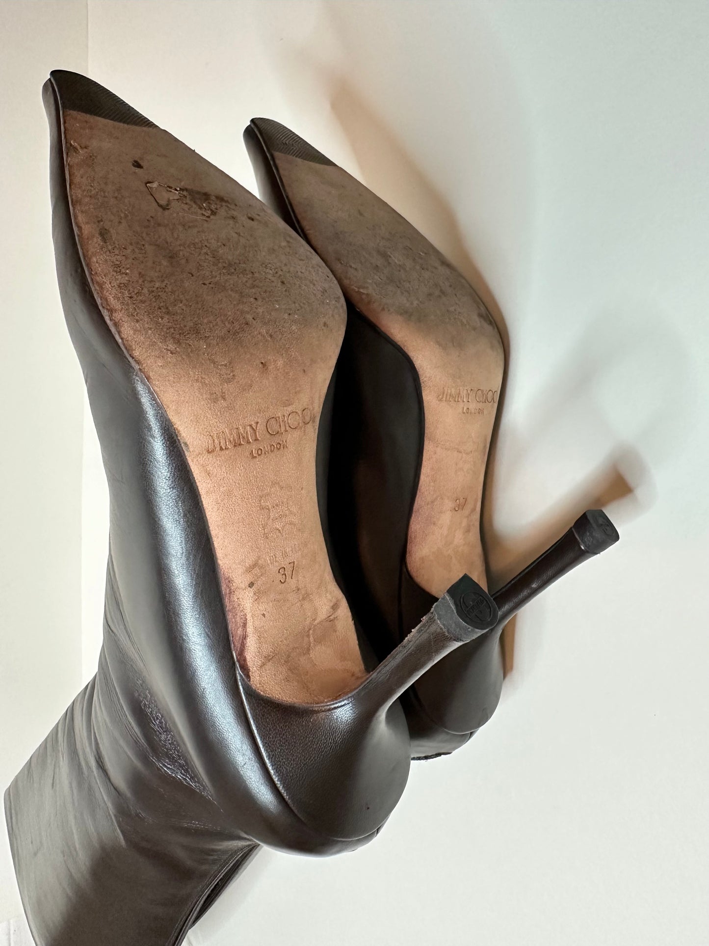 Jimmy Choo Brown Leather Boots 37