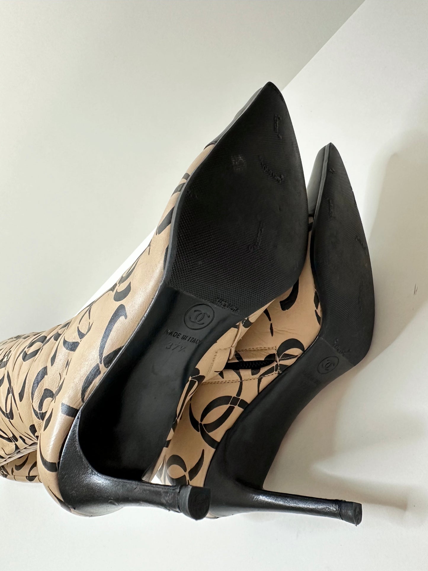 Chanel 2000 Runway Boots 37.5