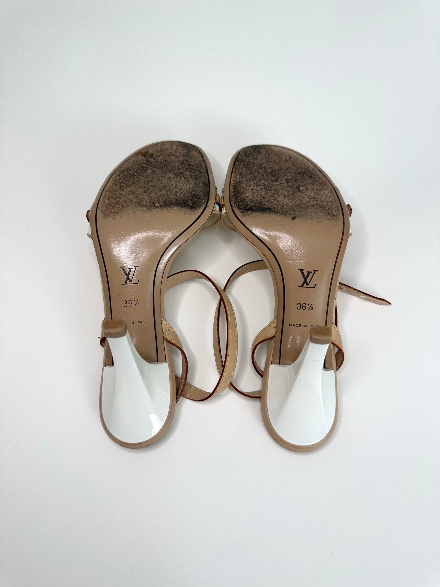 Louis Vuitton Multicolor Strappy Sandals 36.5
