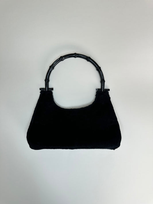 Gucci Black Bamboo Handle Bag