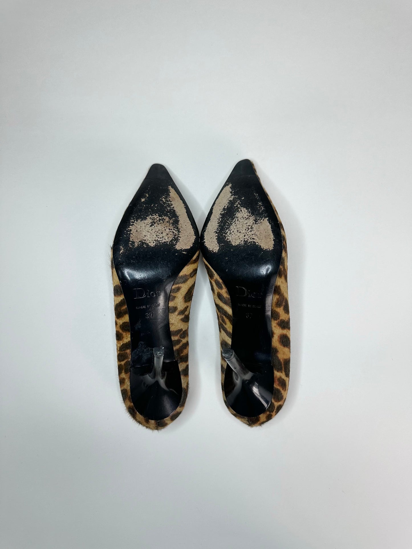 Dior Cheetah Gambler Pumps 37
