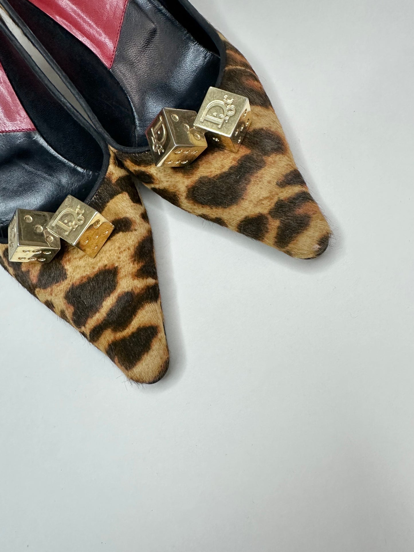 Dior Cheetah Gambler Pumps 37