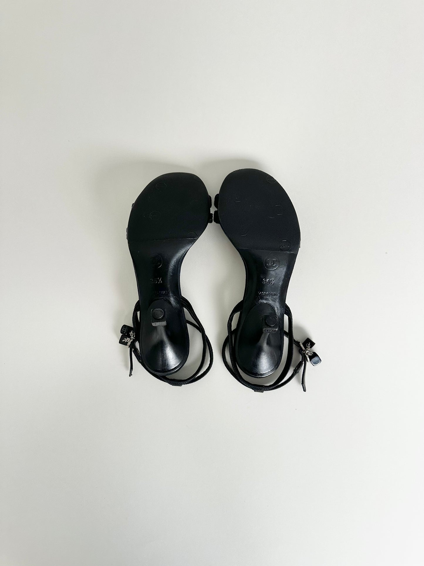 Chanel Dice Ankle Strap Sandals 35.5