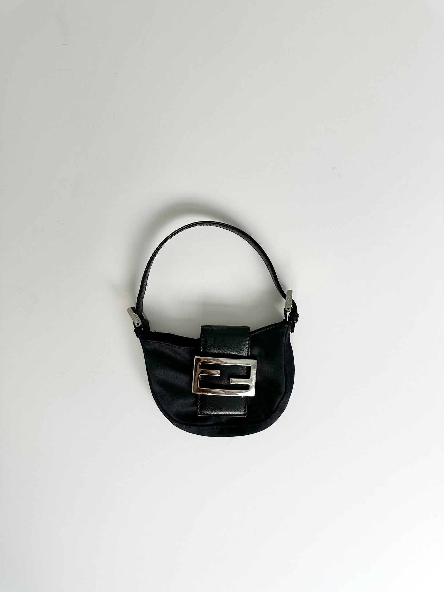 Fendi Black Mini Croissant