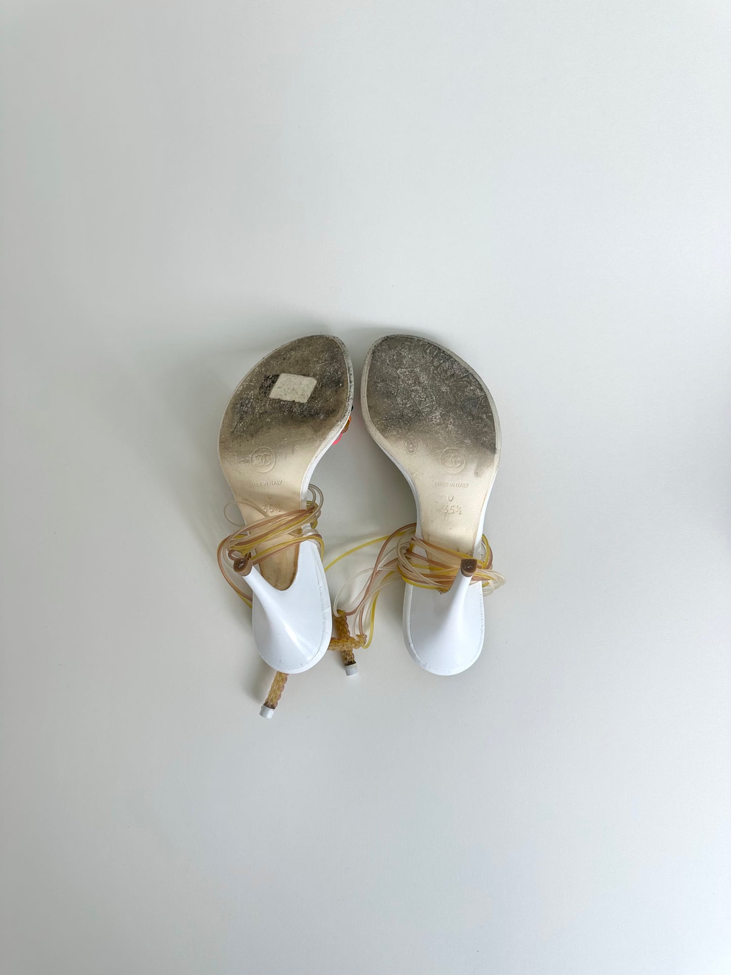 Chanel Multicolor Jelly Sandals 35.5