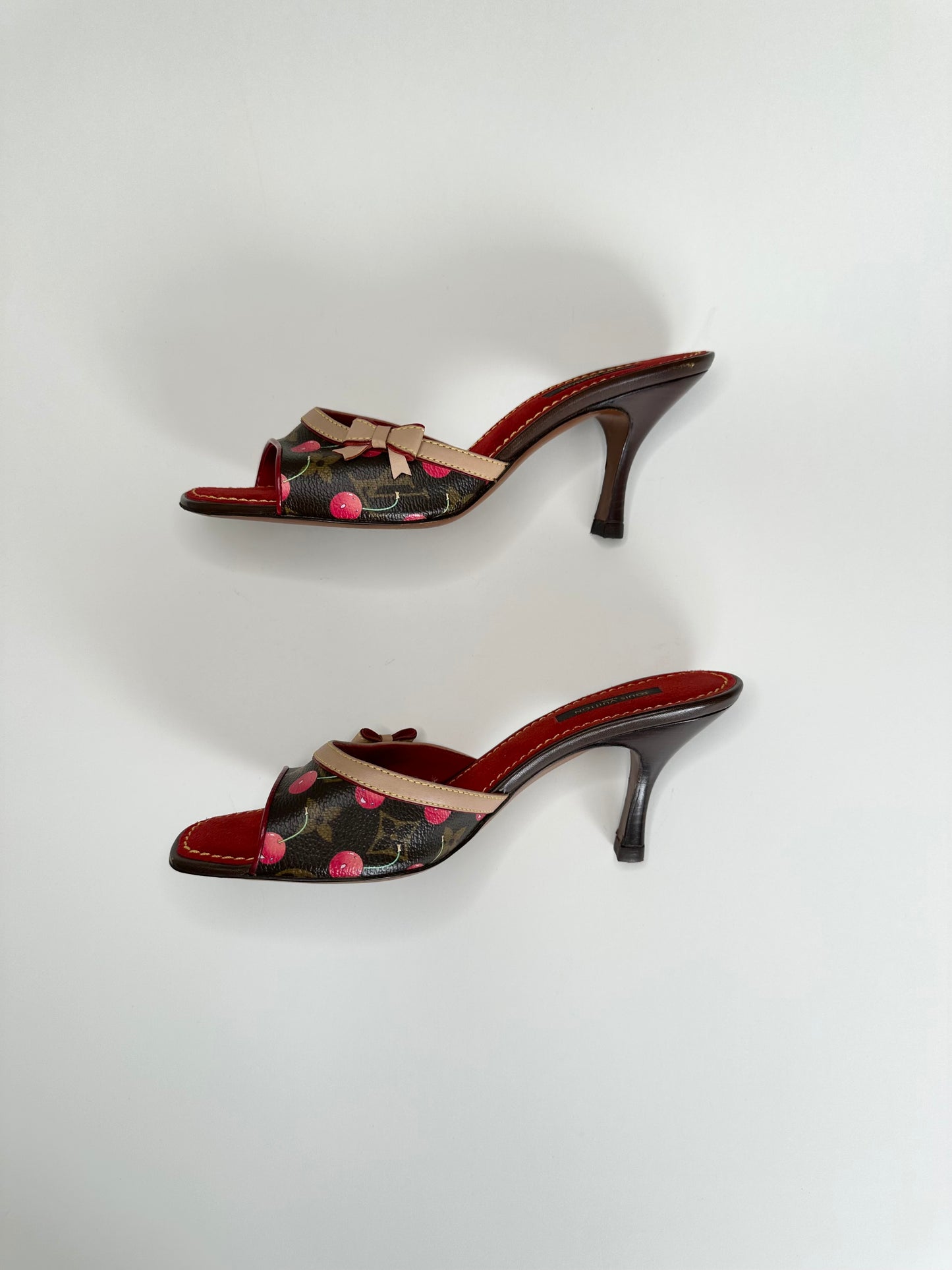 Louis Vuitton Murakami Cerise Sandals 38