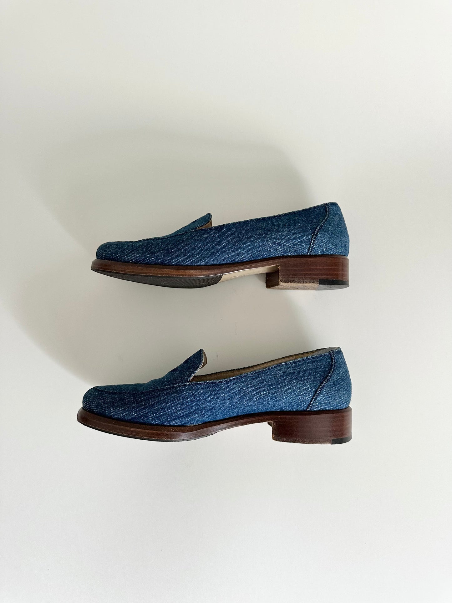 Chanel Denim Loafers 35