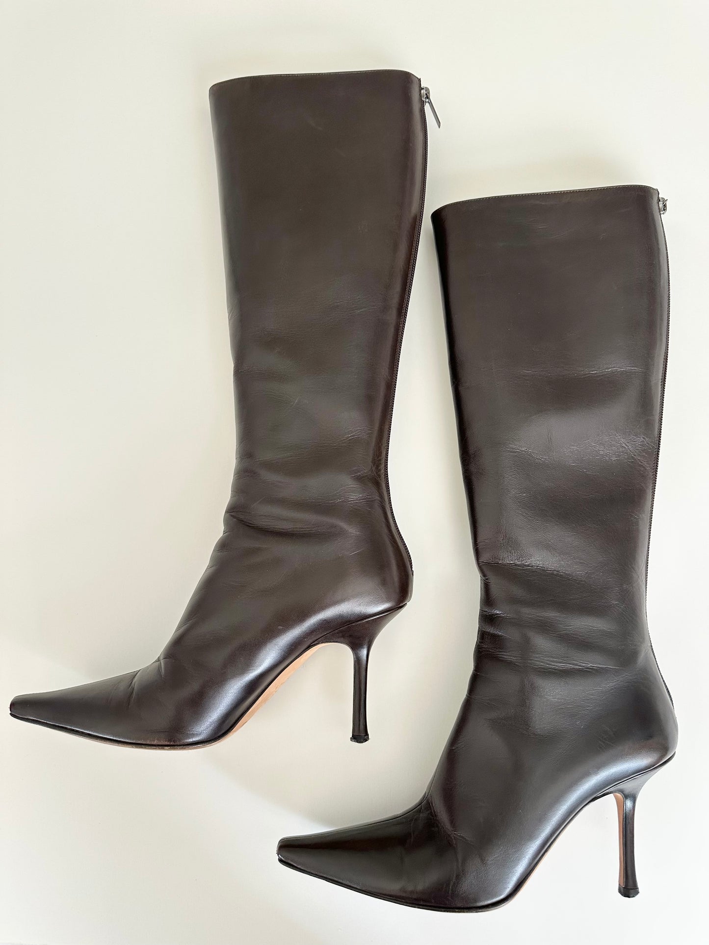 Jimmy Choo Brown Leather Boots 40
